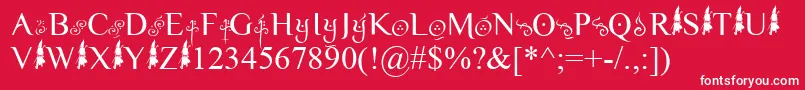 Yellowmagician Font – White Fonts on Red Background