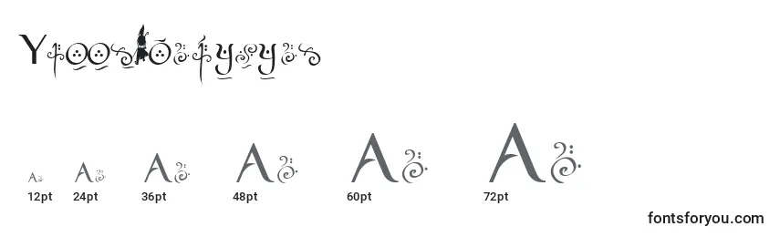 Yellowmagician Font Sizes