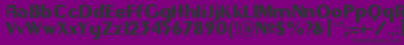 Gilgons Font – Black Fonts on Purple Background