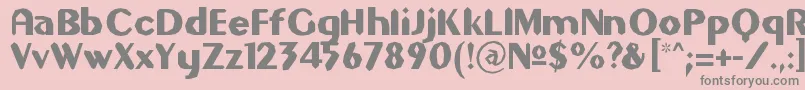 Gilgons Font – Gray Fonts on Pink Background