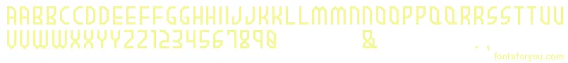 Шрифт BrownieRegular – жёлтые шрифты