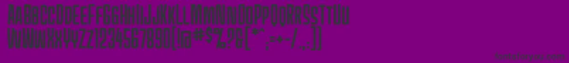 MecheffectsonebbReg Font – Black Fonts on Purple Background