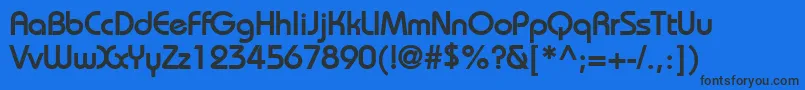 BiminiBold Font – Black Fonts on Blue Background