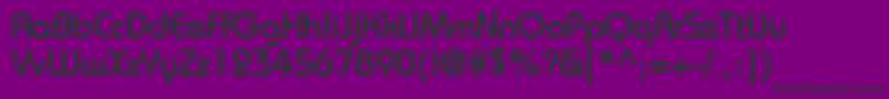 BiminiBold Font – Black Fonts on Purple Background