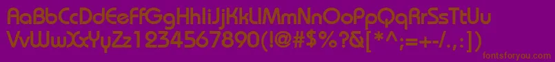 BiminiBold Font – Brown Fonts on Purple Background