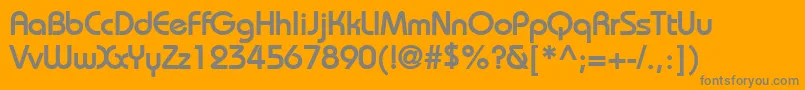 BiminiBold Font – Gray Fonts on Orange Background