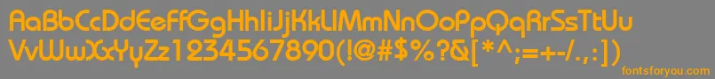 BiminiBold Font – Orange Fonts on Gray Background