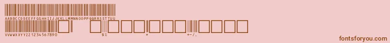 C39hrp72dmtt Font – Brown Fonts on Pink Background