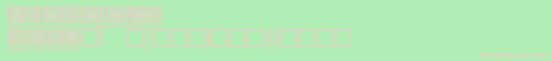 C39hrp72dmtt-fontti – vaaleanpunaiset fontit vihreällä taustalla