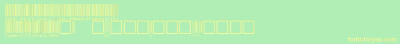 C39hrp72dmtt Font – Yellow Fonts on Green Background