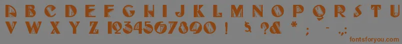 Fulltilt Font – Brown Fonts on Gray Background