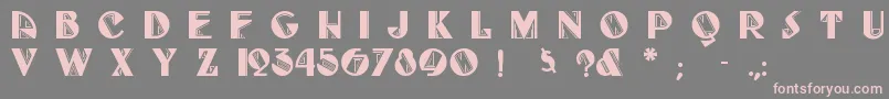 Fulltilt Font – Pink Fonts on Gray Background