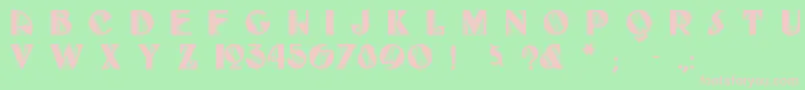 Fulltilt Font – Pink Fonts on Green Background