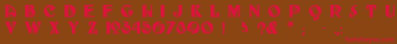 Fulltilt Font – Red Fonts on Brown Background