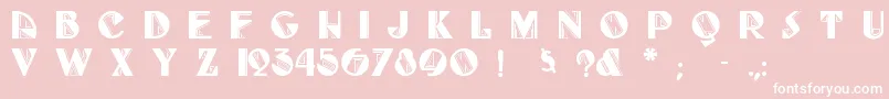 Fulltilt Font – White Fonts on Pink Background