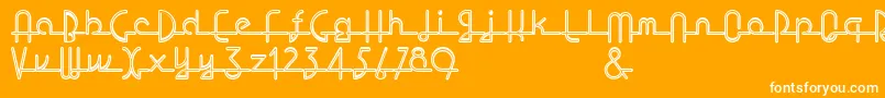 Lostwage Font – White Fonts on Orange Background