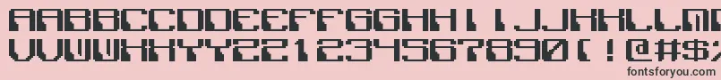 フォントPolixMono – ピンクの背景に黒い文字