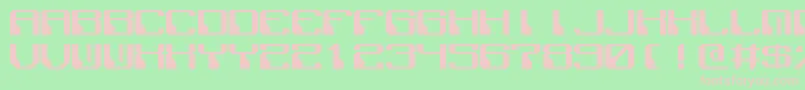 PolixMono Font – Pink Fonts on Green Background