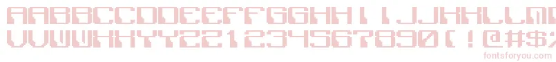 PolixMono-Schriftart – Rosa Schriften auf weißem Hintergrund