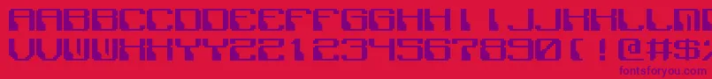 PolixMono Font – Purple Fonts on Red Background