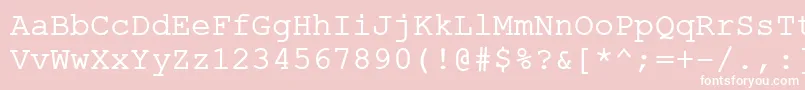 Шрифт ErKurierKoi8R – белые шрифты на розовом фоне