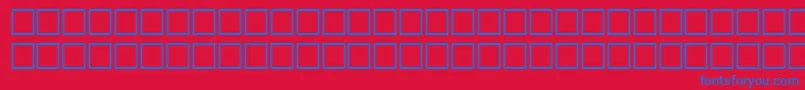 CacheheavyRegular Font – Blue Fonts on Red Background