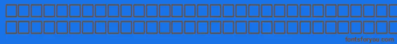 CacheheavyRegular Font – Brown Fonts on Blue Background
