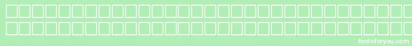 フォントCacheheavyRegular – 緑の背景に白い文字