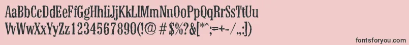 ColonelantiqueRegular Font – Black Fonts on Pink Background