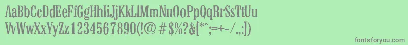 ColonelantiqueRegular Font – Gray Fonts on Green Background