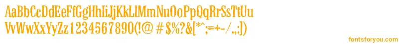 ColonelantiqueRegular Font – Orange Fonts on White Background