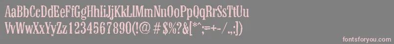 ColonelantiqueRegular Font – Pink Fonts on Gray Background