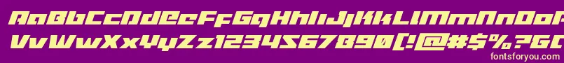 fuente Turbochargesuperital – Fuentes Amarillas Sobre Fondo Morado