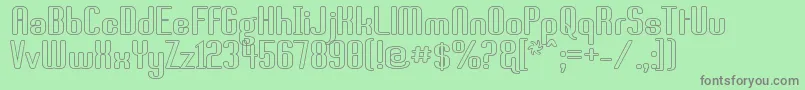 Brassst Font – Gray Fonts on Green Background