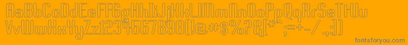 Brassst Font – Gray Fonts on Orange Background