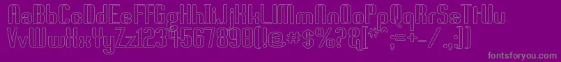 Brassst Font – Gray Fonts on Purple Background