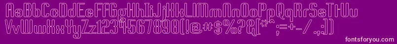 Brassst Font – Pink Fonts on Purple Background
