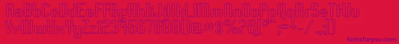 Brassst Font – Purple Fonts on Red Background