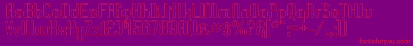 Brassst Font – Red Fonts on Purple Background