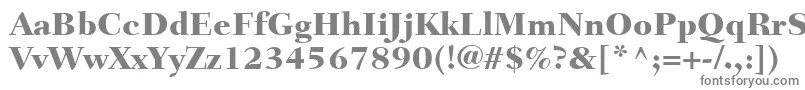 フォントFairfieldLt85Heavy – 白い背景に灰色の文字