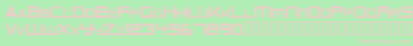 OuterLimits Font – Pink Fonts on Green Background