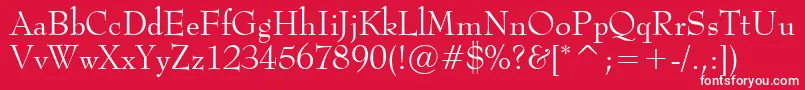 フォントMonitorSsiNormal – 赤い背景に白い文字