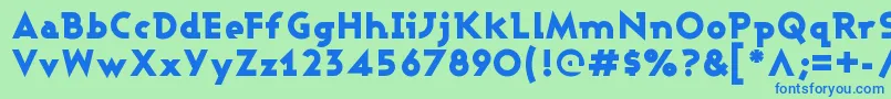 More about AshbyBlack Font AshbyBlack Font – Blue Fonts on Green Background
