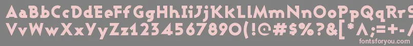 AshbyBlack Font – Pink Fonts on Gray Background