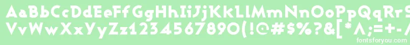 AshbyBlack Font – White Fonts on Green Background