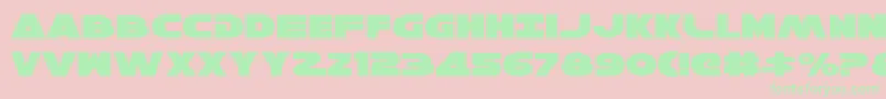 HanSoloExpanded Font – Green Fonts on Pink Background