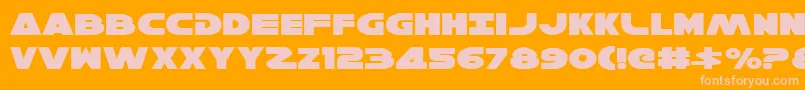 Więcej informacji o czcionce HanSoloExpanded Czcionka HanSoloExpanded – różowe czcionki na pomarańczowym tle