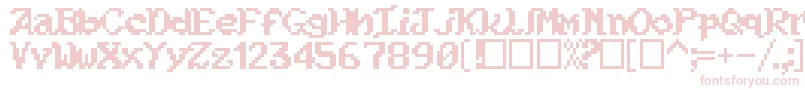 Kouryuu Font – Pink Fonts on White Background