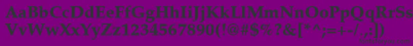 Latinopal7Extraboldsh Font – Black Fonts on Purple Background