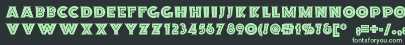 Orion ffy Font – Green Fonts on Black Background